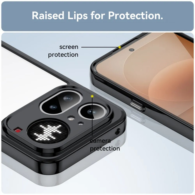 Coque transparente Nothing Phone (4a) Pro avec contour coloré