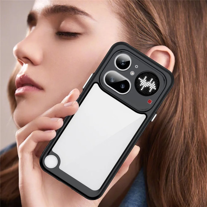 Coque transparente Nothing Phone (4a) Pro avec contour coloré