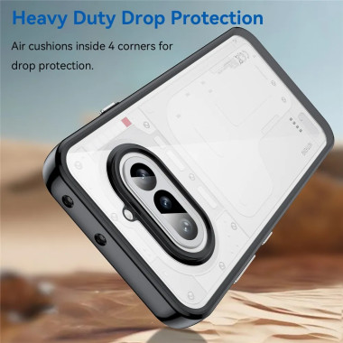 Coque transparente Nothing Phone (4a) contour coloré et coins renforcé