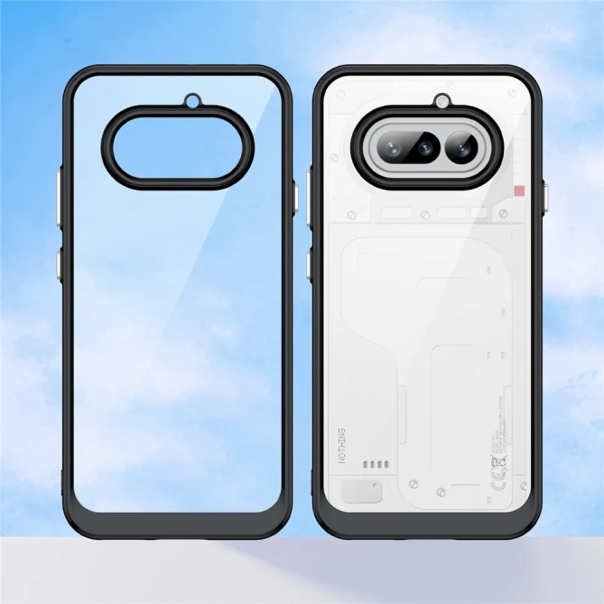 Coque transparente Nothing Phone (4a) contour coloré et coins renforcé