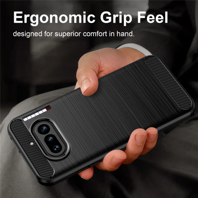Coque Nothing Phone (4a) effet brossé silicone antidérapant