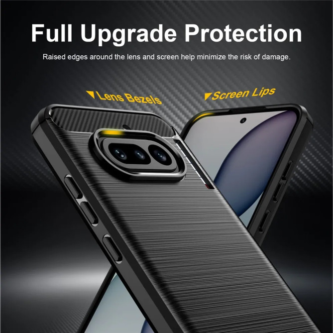 Coque Nothing Phone (4a) effet brossé silicone antidérapant