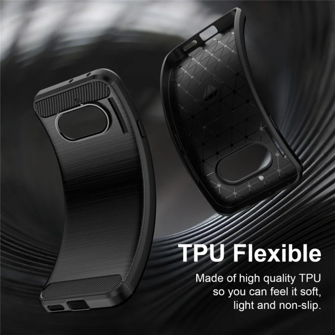 Coque Nothing Phone (4a) effet brossé silicone antidérapant
