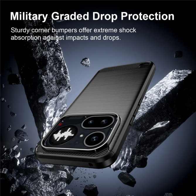 Coque Nothing Phone (4a) Pro effet brossé antidérapant