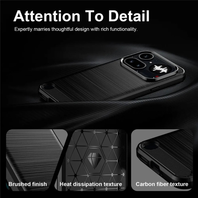 Coque Nothing Phone (4a) Pro effet brossé antidérapant