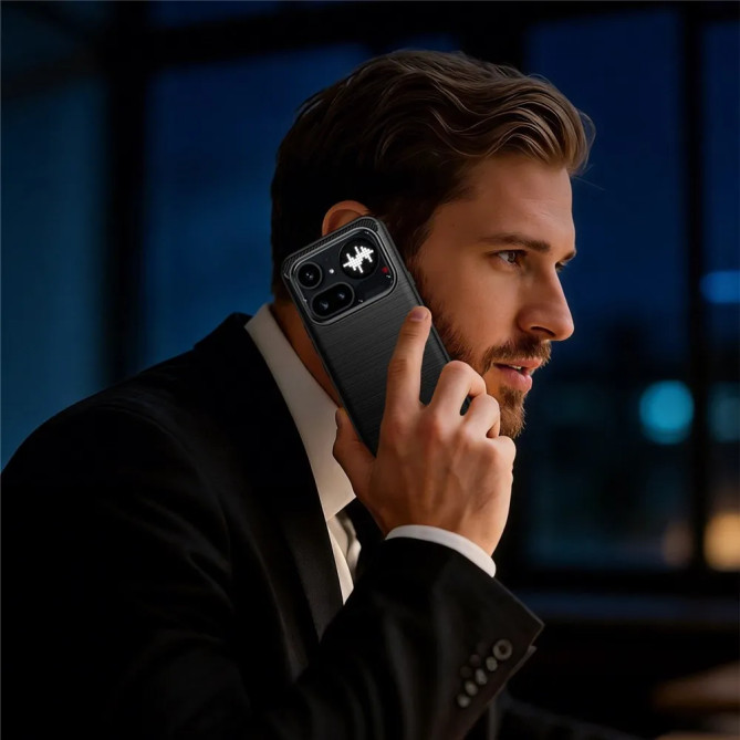 Coque Nothing Phone (4a) Pro effet brossé antidérapant