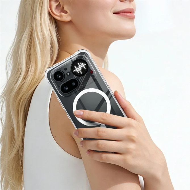 Coque transparente Nothing Phone (4a) Pro magnétique à 4 airbags