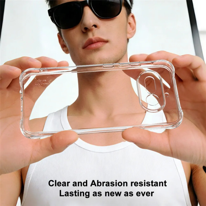 Coque IMAK transparente Nothing Phone (4a) avec coins renforcés