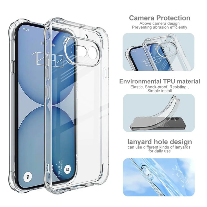 Coque IMAK transparente Nothing Phone (4a) avec coins renforcés