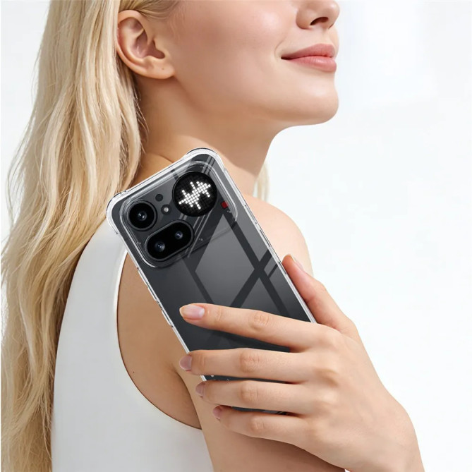 Coque IMAK Nothing Phone (4a) Pro transparente avec angles renforcés