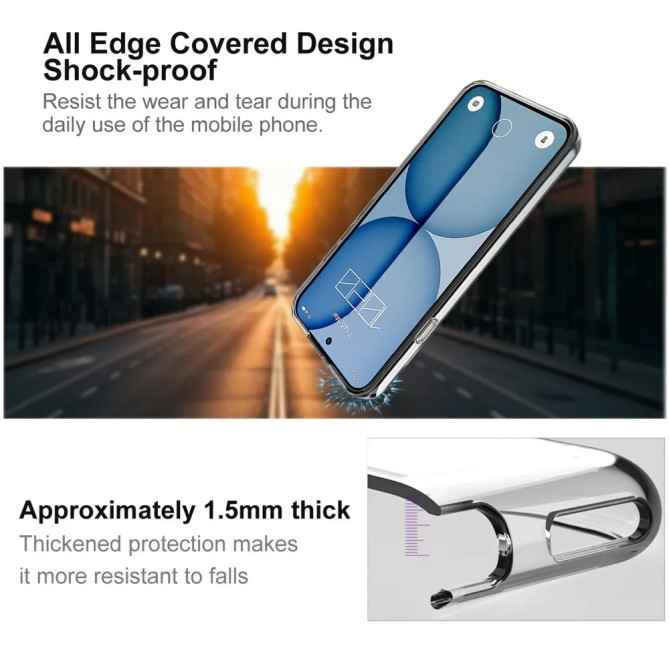 Coque IMAK UX-10 transparente 1,3 mm pour Nothing Phone (4a)