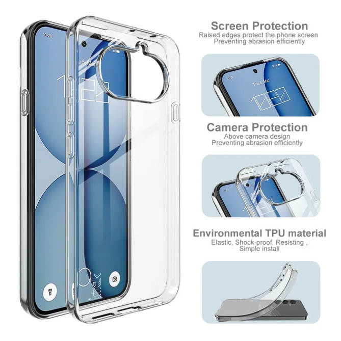 Coque IMAK UX-10 transparente 1,3 mm pour Nothing Phone (4a)