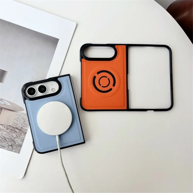 Coque iPhone Fold magnétique, tissu technique et grip renforcé