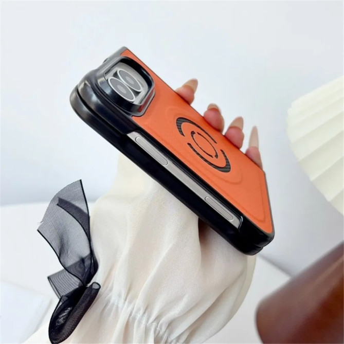 Coque iPhone Fold magnétique, tissu technique et grip renforcé