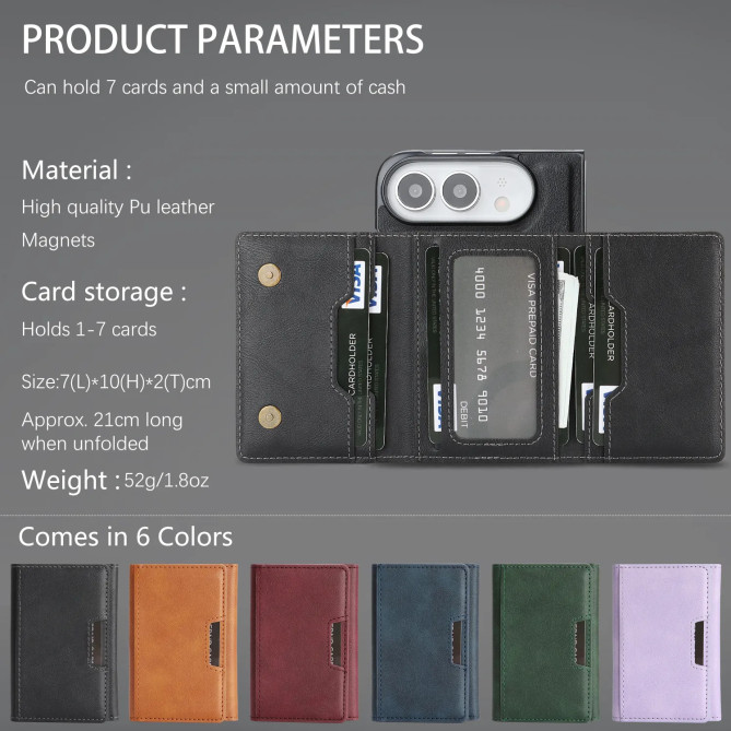 Coque iPhone Fold magnétique - portefeuille amovible et support