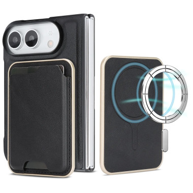Coque iPhone Fold magnétique, porte-cartes fin 3 cartes