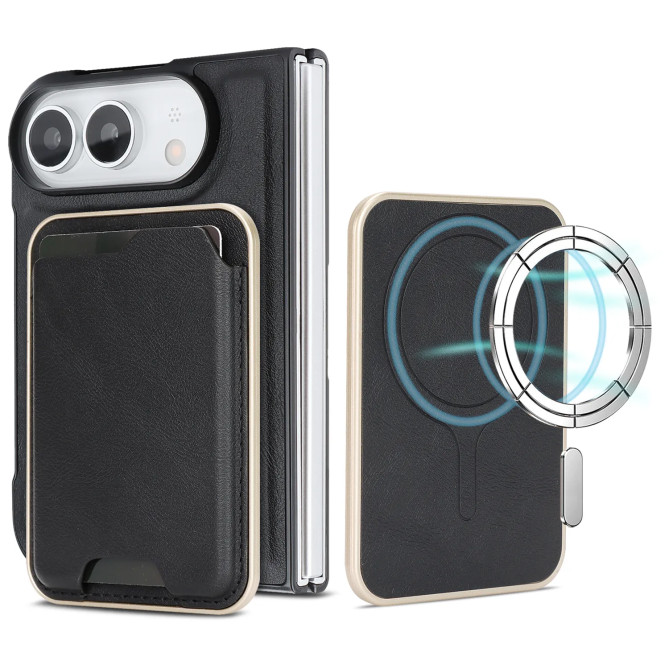 Coque iPhone Fold magnétique, porte-cartes fin 3 cartes