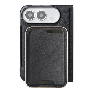 Coque iPhone Fold magnétique, porte-cartes fin 3 cartes