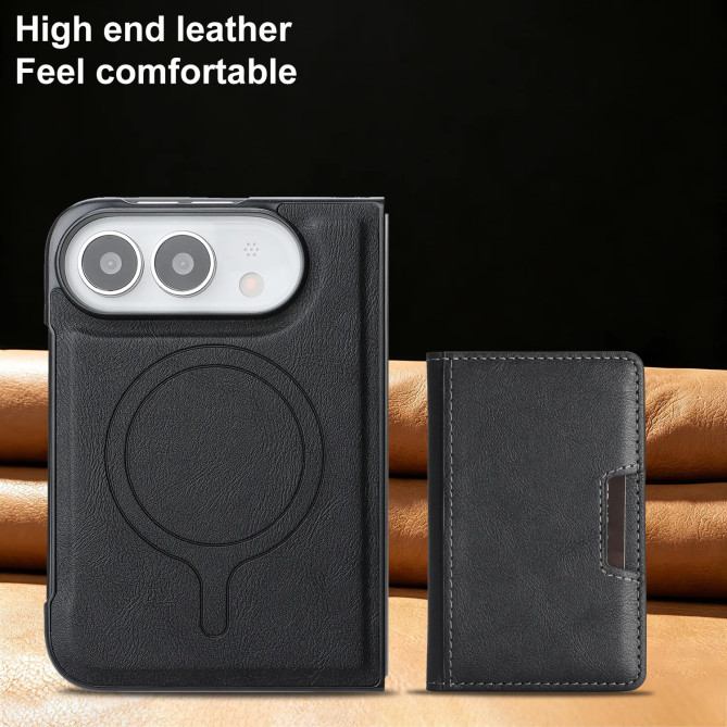 iPhone Fold : coque portefeuille magnétique avec support vidéo