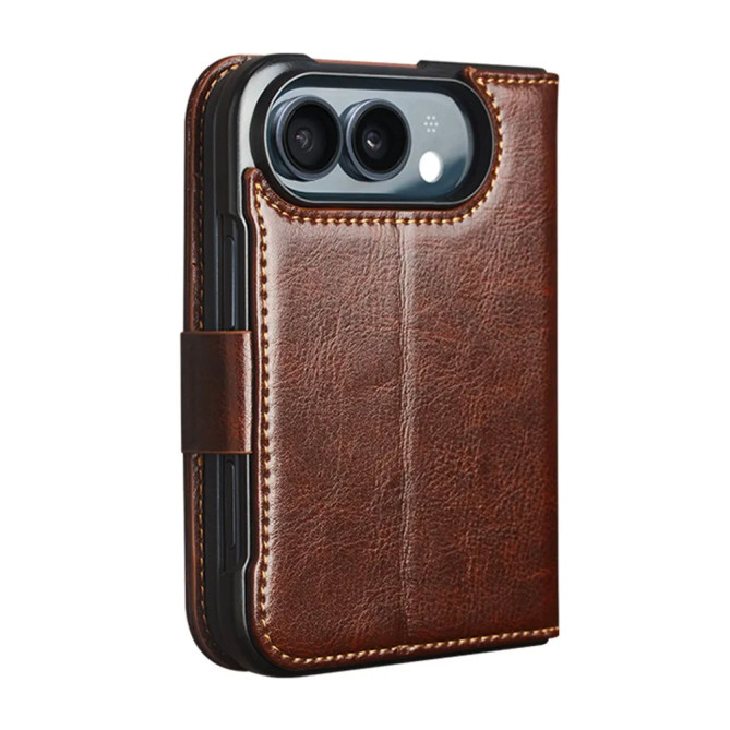 iPhone Fold : étui portefeuille avec rabat et support réglable
