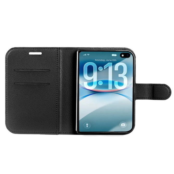 Housse iPhone Fold portefeuille, appels rabat fermé et support