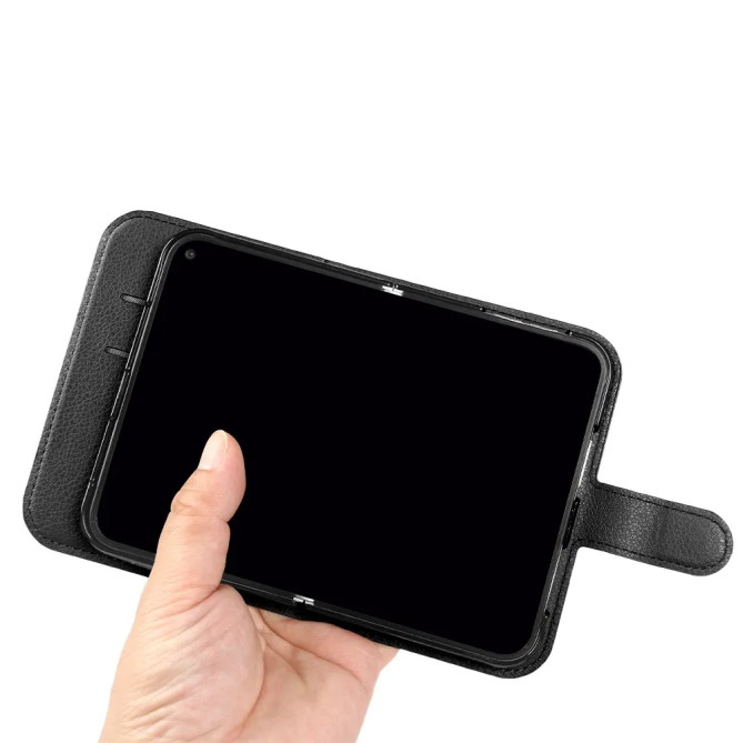 Housse iPhone Fold portefeuille, appels rabat fermé et support