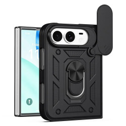iPhone Fold : coque avec cache caméra coulissant et support rotatif