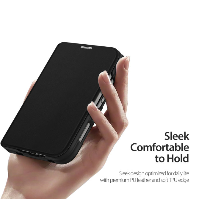 iPhone Fold : coque à rabat magnétique RFID avec poche carte
