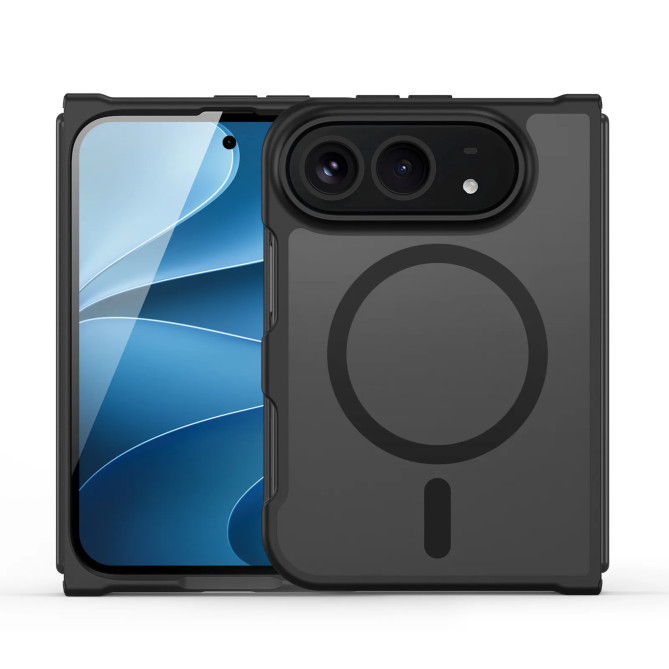 iPhone Fold Yind coque magnétique 38 aimants et coins amortis