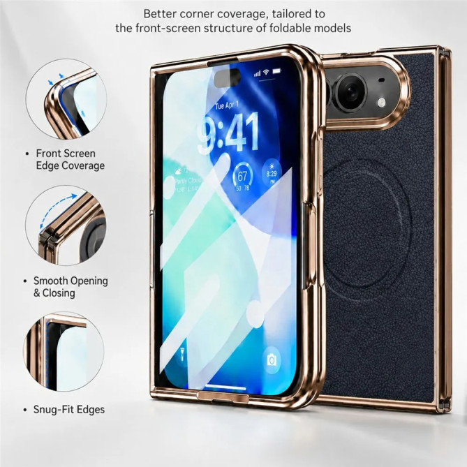 iPhone Fold : coque magnétique avec protection écran intégrée