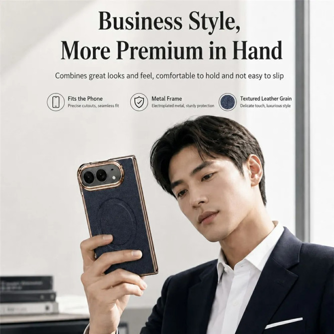 iPhone Fold : coque magnétique avec protection écran intégrée
