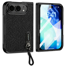 iPhone Fold : coque pailletée, écran protégé et dragonne