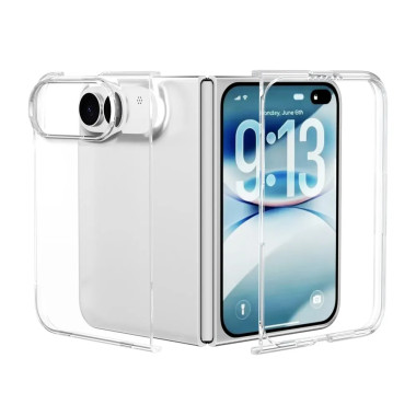 Coque iPhone Fold Transparente Rigide en PC