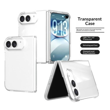 Coque iPhone Fold Transparente Rigide en PC