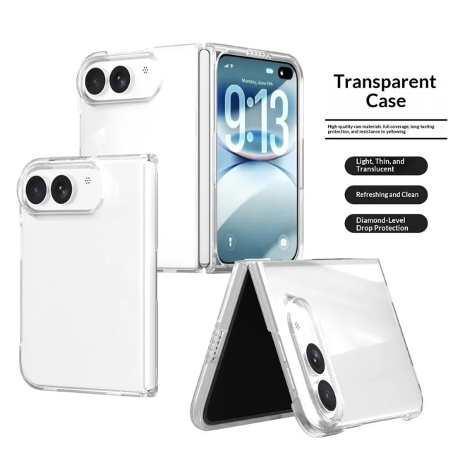 Coque iPhone Fold Transparente Rigide en PC
