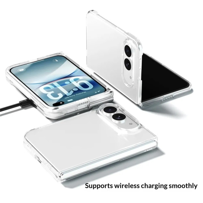 Coque iPhone Fold Transparente Rigide en PC