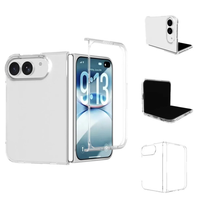 Coque iPhone Fold Transparente Rigide en PC