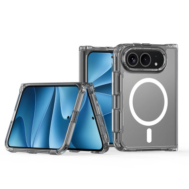 iPhone Fold Clin : coque transparente magnétique fine 38 aimants