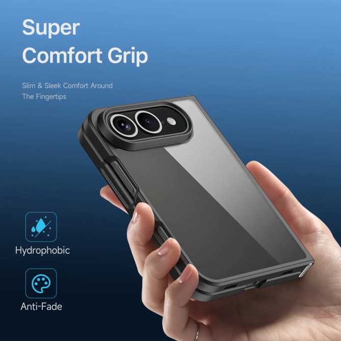 iPhone Fold : coque Aimo transparente testée SGS à 1,2 m