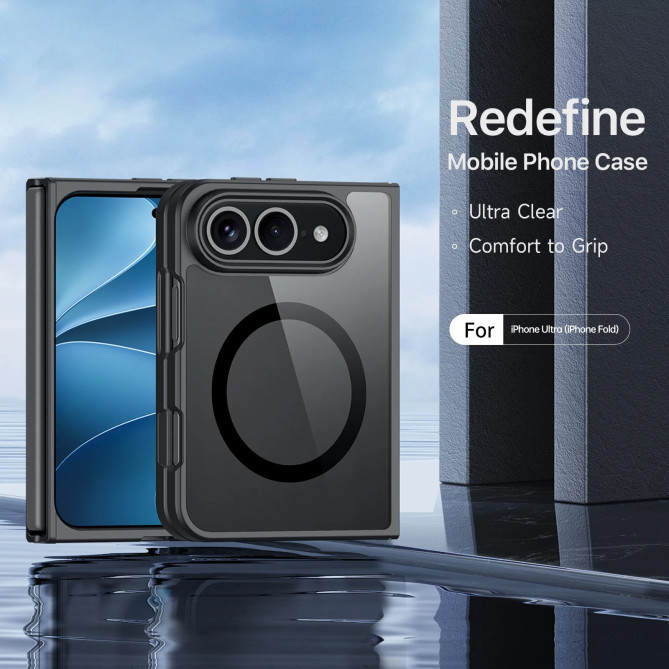 iPhone Fold Aimo magnétique – protection SGS 1,2 m et dos clair