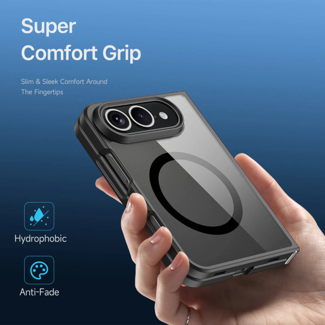 iPhone Fold Aimo magnétique – protection SGS 1,2 m et dos clair