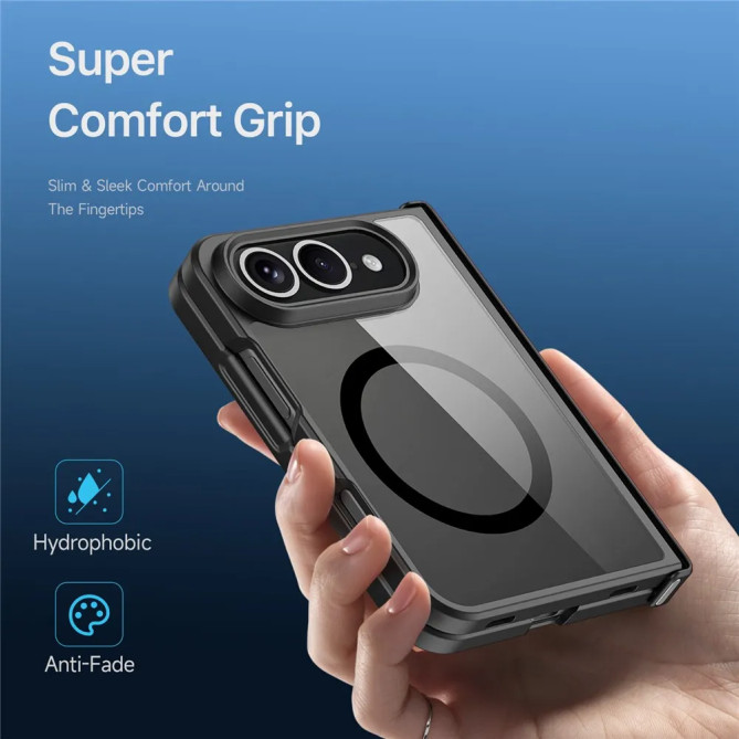 iPhone Fold, Aimo coque magnétique avec charnière protégée