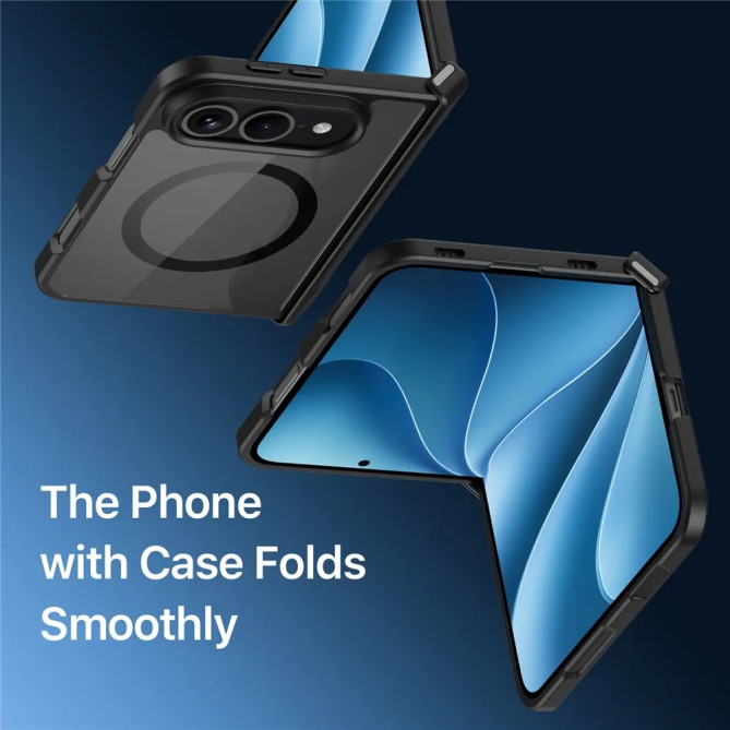 iPhone Fold, Aimo coque magnétique avec charnière protégée