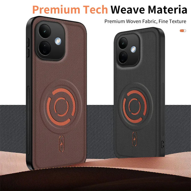 Redmi Note 17 Pro 5G : coque magnétique tissu tech antidérapant