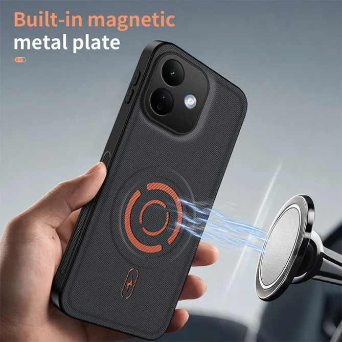 Redmi Note 17 Pro 5G : coque magnétique tissu tech antidérapant