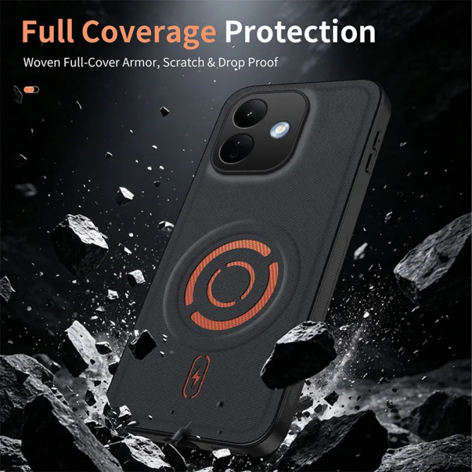 Redmi Note 17 Pro 5G : coque magnétique tissu tech antidérapant