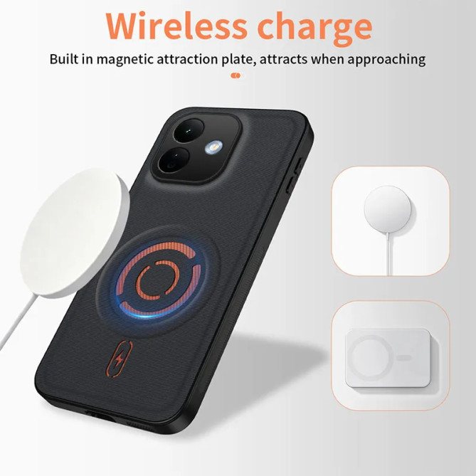 Redmi Note 17 Pro 5G : coque magnétique tissu tech antidérapant
