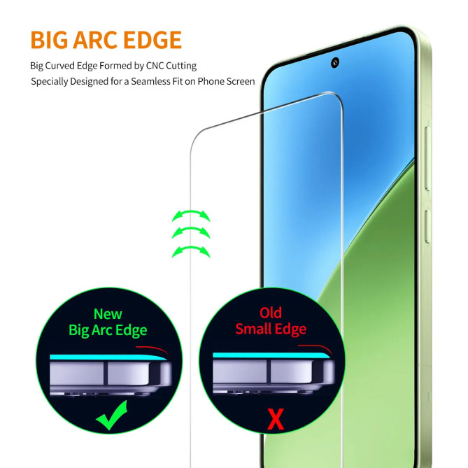 Redmi Note 17 Pro 5G : 2 protections écran 9H haute transparence