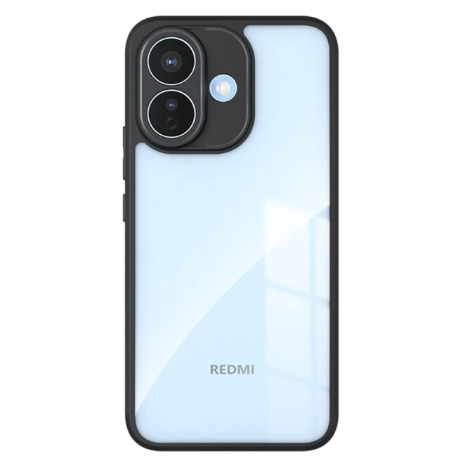 Redmi Note 17 Pro 5G : coque bumper transparente à bords relevés