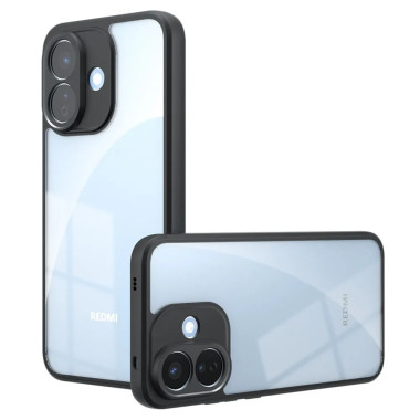 Redmi Note 17 Pro 5G : coque bumper transparente à bords relevés